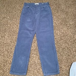 Blue Corduroy Mom Jeans